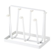 廚房瀝水杯架, 白色, 1入