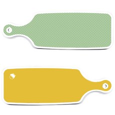 Roem Design 上菜砧板 2入 萊姆套組, 萊姆, 綠色格紋, 1套