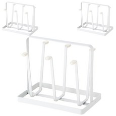 廚房瀝水杯架, 白色, 3入