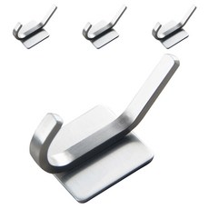 BeurreokMateu 高級304不鏽鋼黏貼式抹布毛巾掛勾, 單色, 4件
