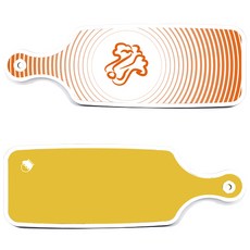 Roem Design 上菜砧板 2件組 青檸套組, 青檸, 白菜系列橘色, 1套