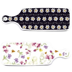 Roem Design 上菜砧板 2入 浪漫青紫色花卉組, 浪漫青紫色花卉, 經典花卉, 1套