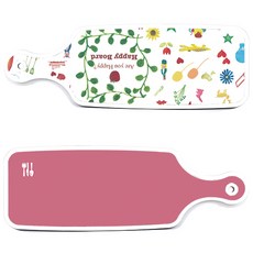 Roem Design 上菜砧板 2入 粉紅色組合, 粉紅色, 快樂, 1套