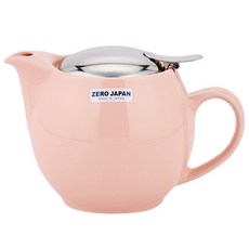 ZERO JAPAN. 陶瓷茶壺 圓形 2人用, 粉紅色(BBN-02PI), 1個