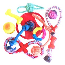 ZEZEPET 狗線玩具套組S型, 混色, 1套