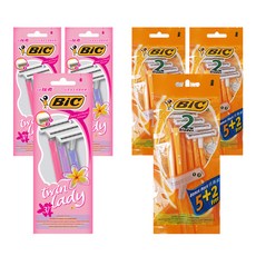 BiC 女用雙刃修容刀 3入+男用刮鬍刀 7入, 3套