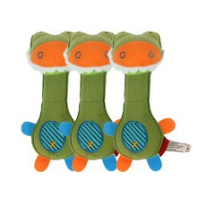 에이프릴16 반려동물 애니멀 사운드 장난감 11 x 22 cm, 악어, 3개