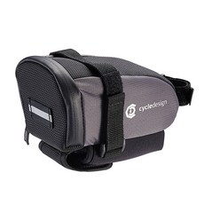 自行車設計全防水自行車座墊包, 灰色的, 1個