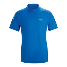 아크테릭스 남성용 페이직 에볼루션 짚 넥 티셔츠 SS 18919