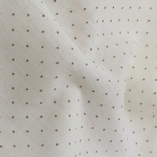 BED&DECO 雙層素色純棉紗布料, 圓點