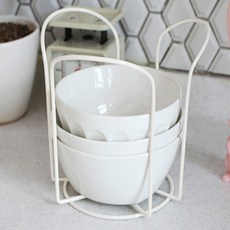 마이티 화이트 밥공기 정리대, 1개