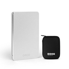 데코 V3 Portable USB3.0 외장하드 + HGST 파우치, 500GB, 실버