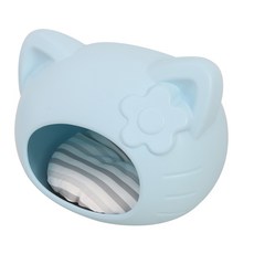 레드퍼피 브랜드키 하드 펫하우스 + 방석, 하우스(파우더블루), 방석(랜덤 발송), 1개