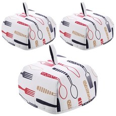 BLOCK MART 保溫保冷餐桌罩 紅色, 3個