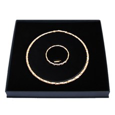 Gellaluce 女士鍺項鍊手鍊套組玫瑰粉色, 1套