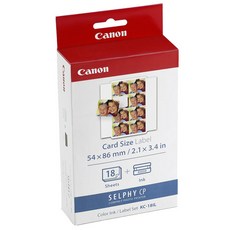 Canon 佳能 Selphy 相紙 8分割 貼紙相紙 KC-18IL, 2X3, 1個, 18個