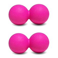 런웨이브 TPE 땅콩 마사지볼, 핑크, 2개