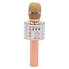무선 블루투스 강의용 휴대용 노래방 마이크, TMK1000(로즈골드)