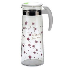 NEOFLam 耐用富林 花卉圖案耐熱玻璃水壺, 混色, 1.4L