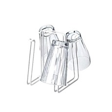 ASVEL 4格杯架 2630, 白色, 1個