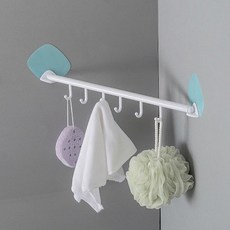 JCC貿易角落吸附掛勾, 藍色, 1個