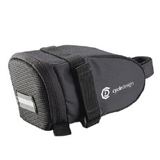 自行車設計生活防水後座包 M, 黑色的, 1個