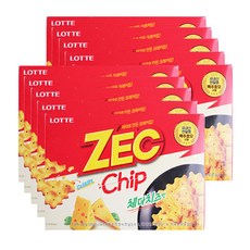 롯데제과 제크 칩 체다치즈맛, 96g, 10개