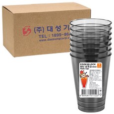 쿡앤락 파티 음료컵 그레이, 300ml, 1개