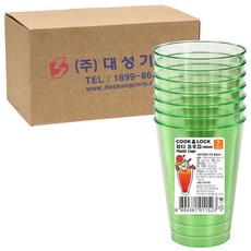 쿡앤락 파티 음료컵 연그린, 210개입, 1개, 300ml