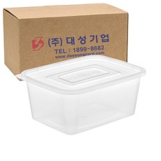 COOK&LOCK 方形密封容器 1.5L 透明組, 150入, 1個