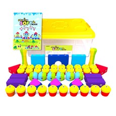 Brain Forest優質柔軟幼兒安全磁鐵塊 50片, 混色