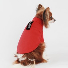 AMYLOVESPET 寵物標籤高領衫, 紅色