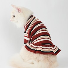 에이미러브즈펫 반려동물 비터틀넥 원피스, 와인, 1개