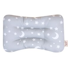 Organic Boom 孩童星星月亮印花枕頭, 灰色