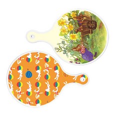 Loem Design 上菜砧板 2入 CasaRomeo 花壇圓形組, CasaRomeo花壇圓形, 兔子2圓形, 1套