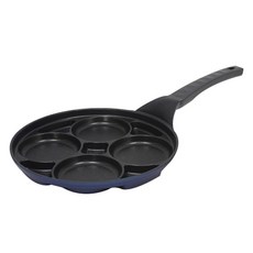 QUEEN SENSE MOA電磁爐適用單柄不沾4格平底煎蛋鍋, 28cm, 1組