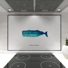 웰룸 폴링인러브 주방아트보드 895 x 600 mm, 1개