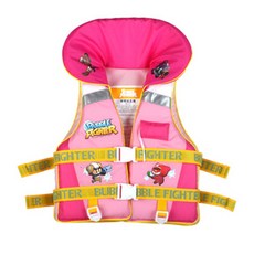 버블파이터 아동 수영조끼 35kg, 핑크, 1개