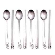 라온누리 봉쥬키친 스탠다드 수저세트, 숟가락 4p + 젓가락 4p, 1세트