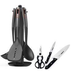 DHK 나일론 조리기구 7종 + 칼 가위 3종, 혼합 색상, 1개