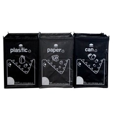 Europark Kreungi 分離盒 40L x 3p 套組, 黑灰色, 1套