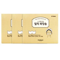 스킨푸드 스킨팩 전용 밀착 화장솜, 60개입, 3개