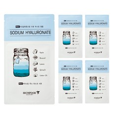 스킨푸드 부스팅 주스 투스텝 마스크 시트 히알루론산염 25.5ml, 1개입, 5개