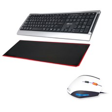라이센스LG USB 키보드 K-1200 + ZIO 버티컬 마우스 ERGO900 + 게이밍 마우스 장패드 MP760, 키보드(K-1200), 마우스(ERGO900), 패드(MP760), 키보드(티타늄), 마우스(화이트)