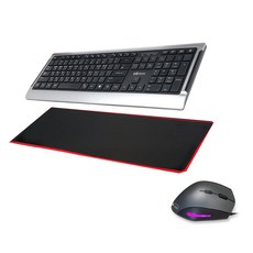 라이센스LG USB 키보드 K-1200 + ZIO 버티컬 마우스 ERGO900 + 게이밍 마우스 장패드 MP760, 키보드(K-1200), 마우스(ERGO900), 패드(MP760), 키보드(티타늄), 마우스(블랙)