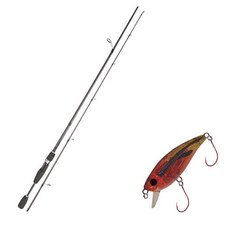 Youngkwu產業Blue Force Starzen擬餌竿 S63L+Damiki Mu 45 SS硬餌 216H APACHE+收納包, 1套