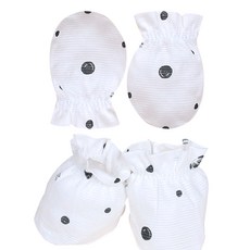 Organic Boom 黑色圓點印花手套