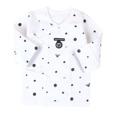 Organic Boom 嬰兒四季黑色巴哈狗印花肚衣