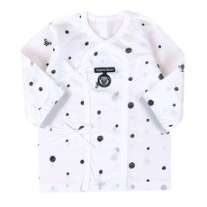 Organic Boom 新生兒黑色哈巴狗圖案上衣