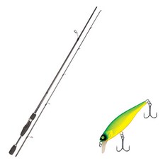 Youngkwu產業Blue Force Starzen擬餌竿 S63L+Damiki Joker 65硬餌 206D MAT TIGER+收納包, 1套